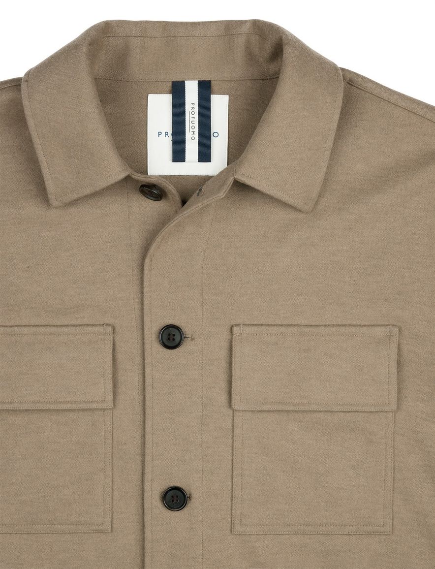 Profuomo Cutaway Beige overshirt