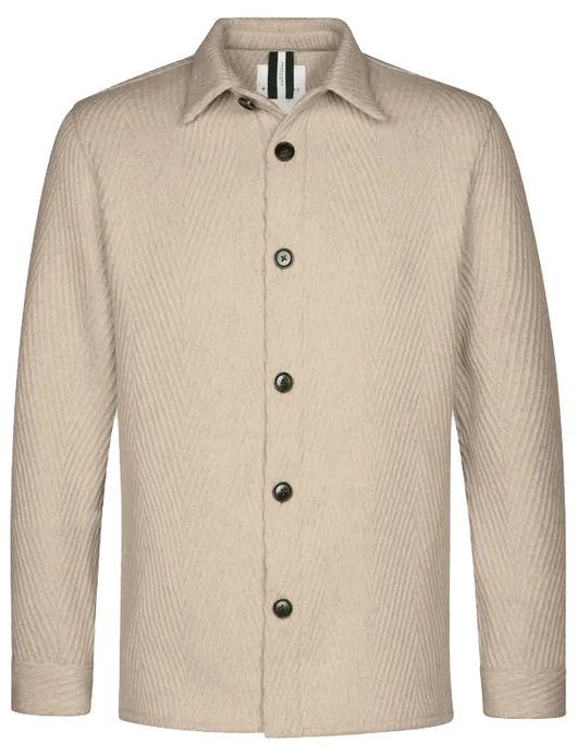 Profuomo overshirt beige normale fit
