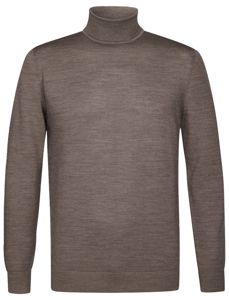 Profuomo roll neck trui taupe