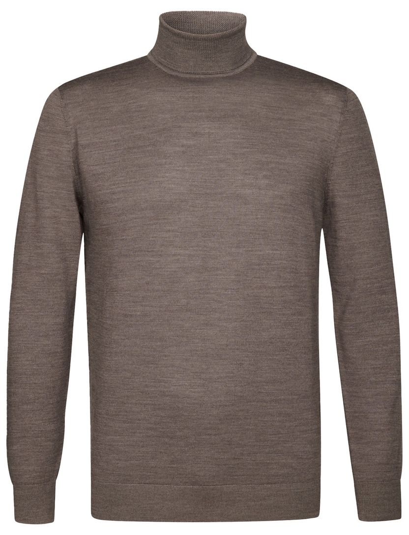 roll neck trui Profuomo taupe