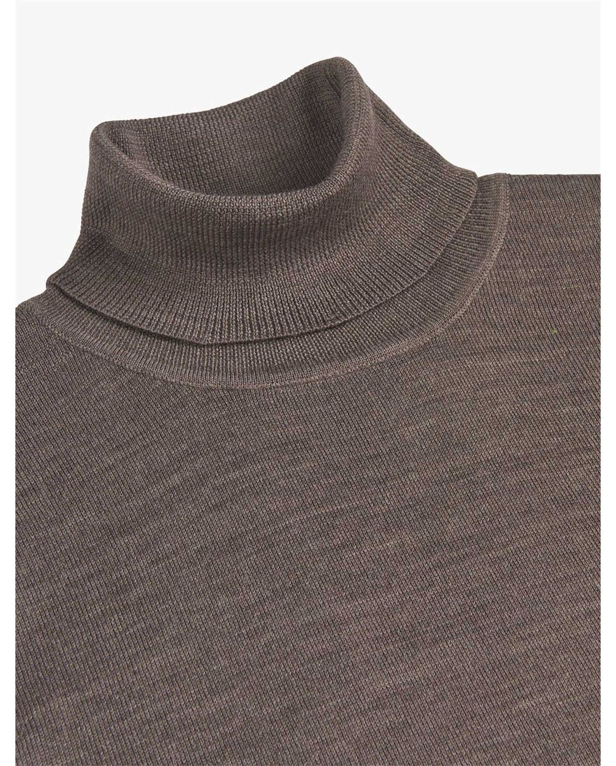 Profuomo roll neck trui taupe