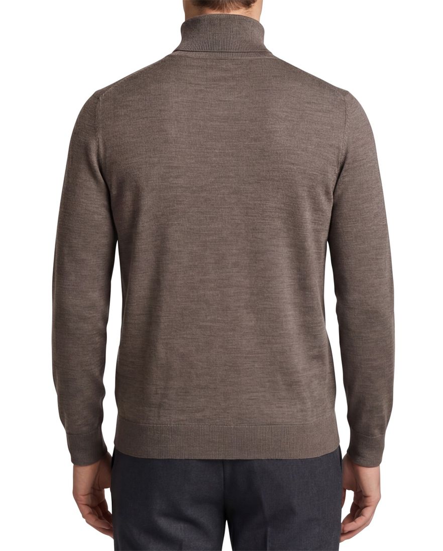 Profuomo roll neck trui taupe