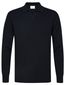 Profuomo polo lange mouw donkerblauw