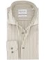 Michaelis overhemden groen wit gestreept slim fit katoen