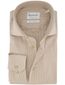 Slim fit geruit overhemd Michaelis beige strijkvrij