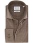 Michaelis overhemd ml 5 bruin gemêleerd wide collar