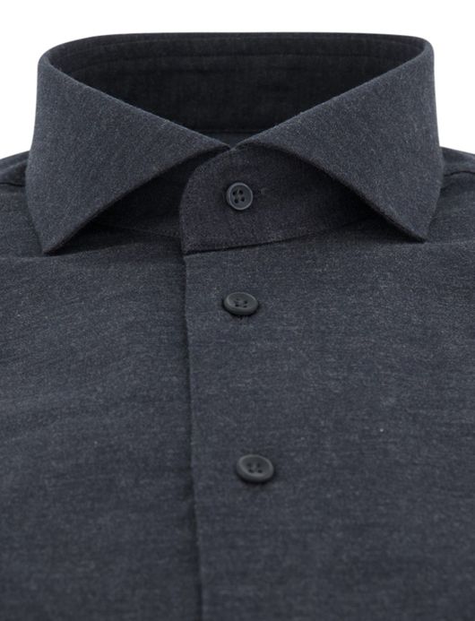 Michaelis overhemd ml 5 antraciet slim fit