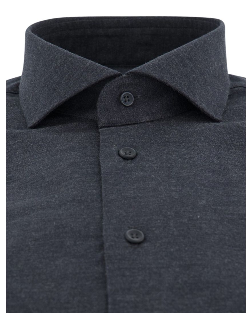 Michaelis overhemd ml 5 antraciet slim fit