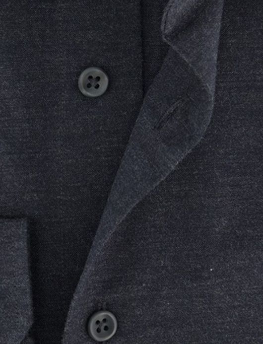 Michaelis overhemd ml 5 antraciet slim fit