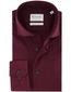 Michaelis overhemden bordeaux strijkvrij effen slim fit