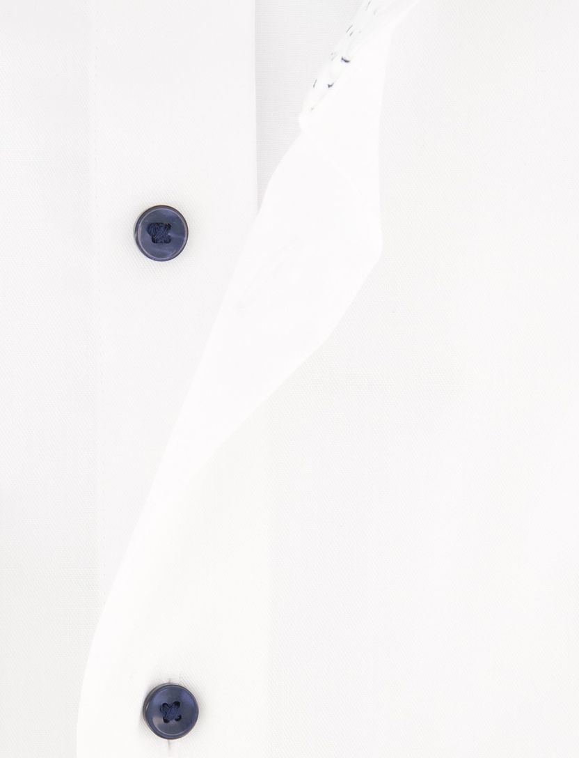 katoenen Michaelis overhemd wit slim fit effen strijkvrij