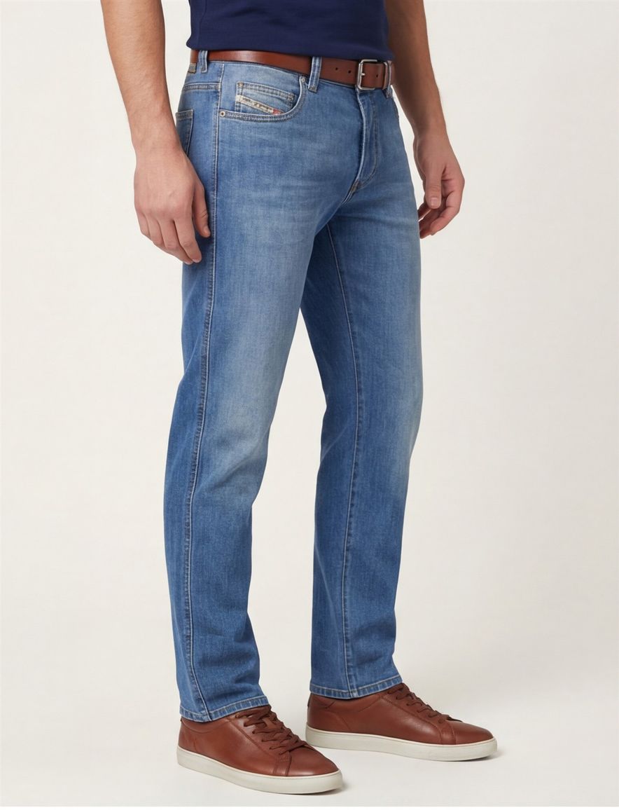 Diesel slim fit jeans d-vyl blauw denim