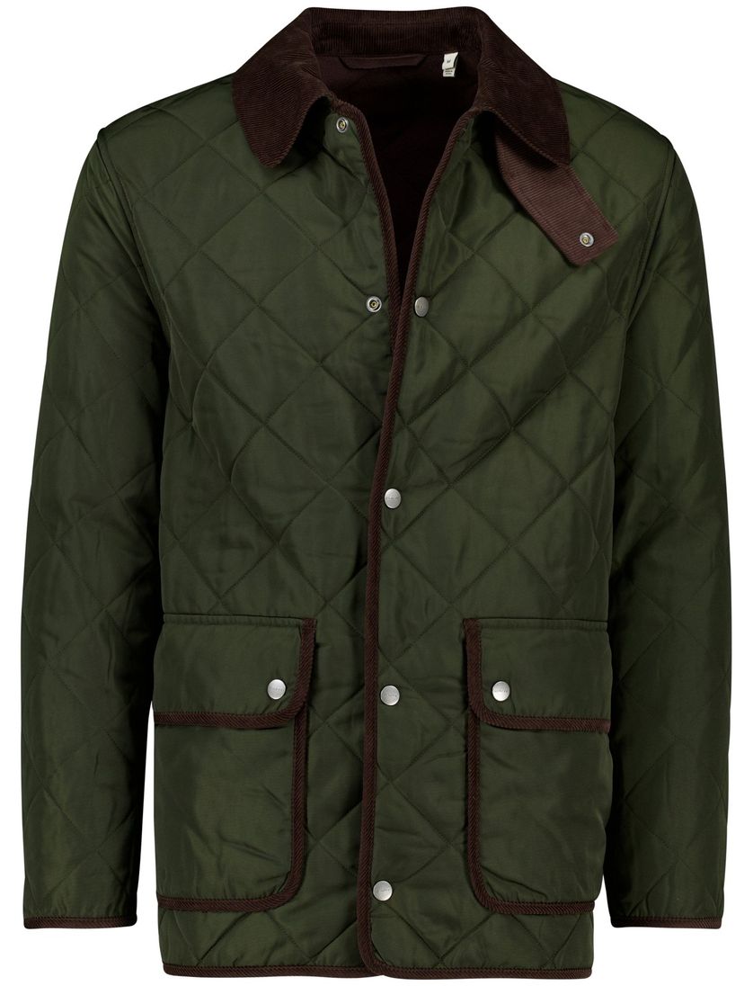 tussenjas Gant groen half lang