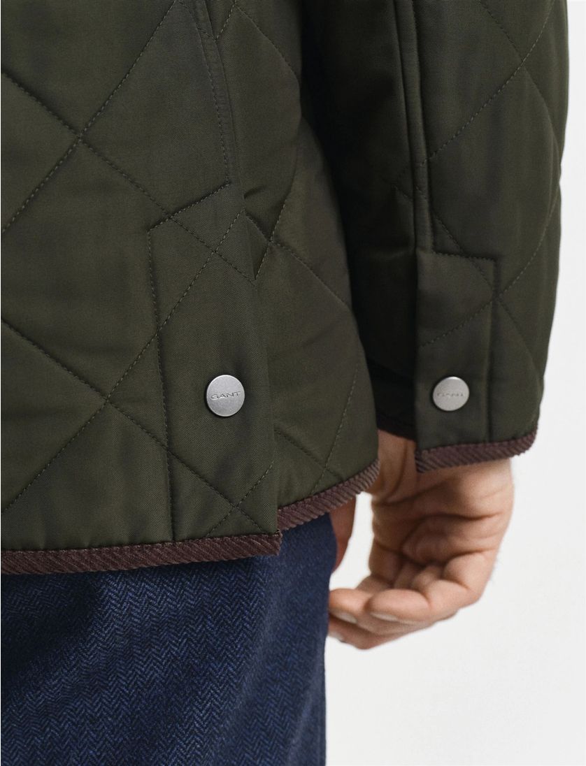 tussenjas Gant groen half lang