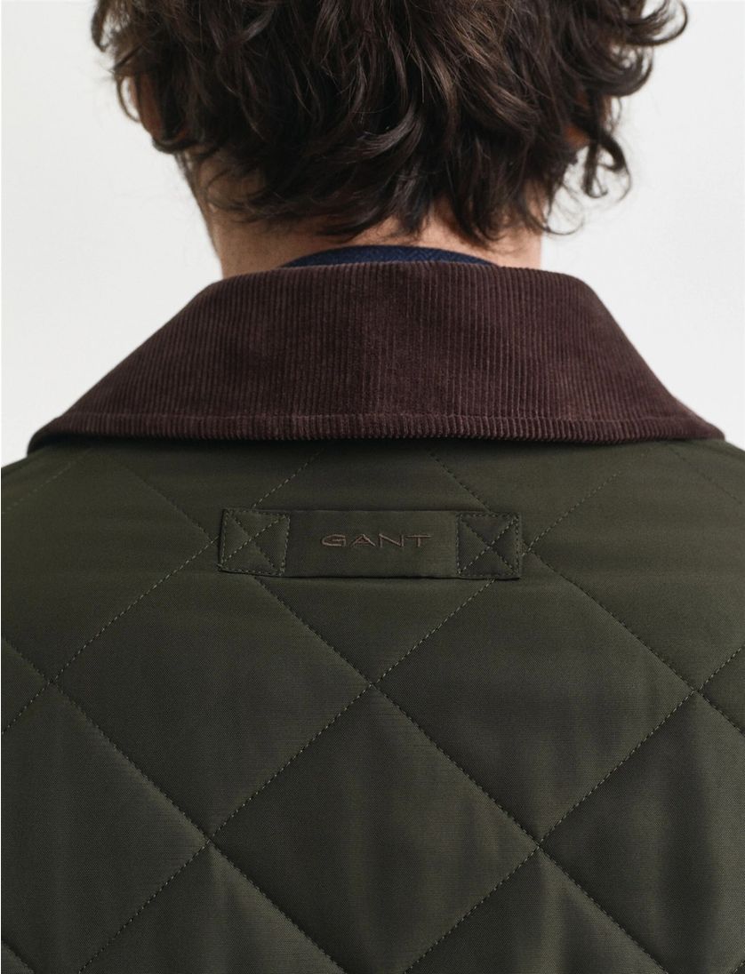 tussenjas Gant groen half lang