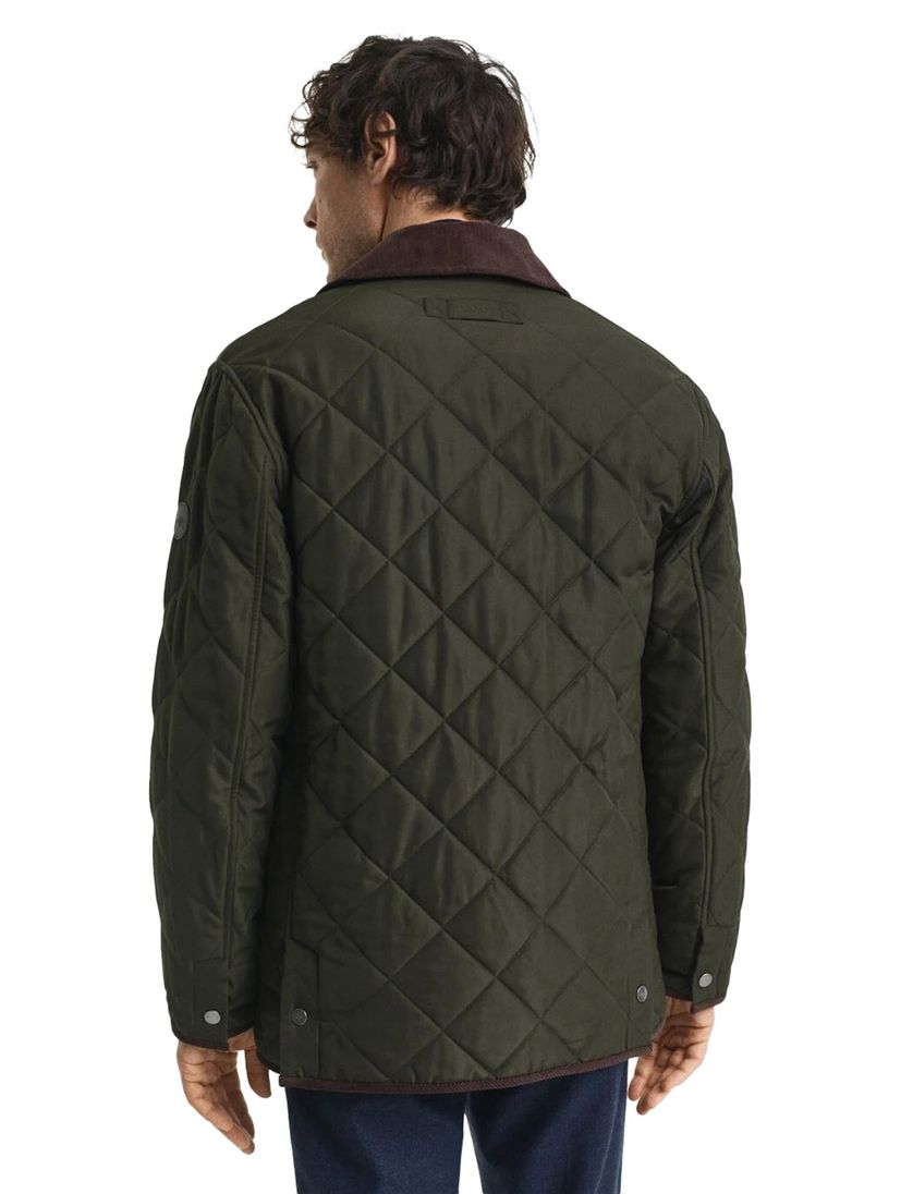 tussenjas Gant groen half lang