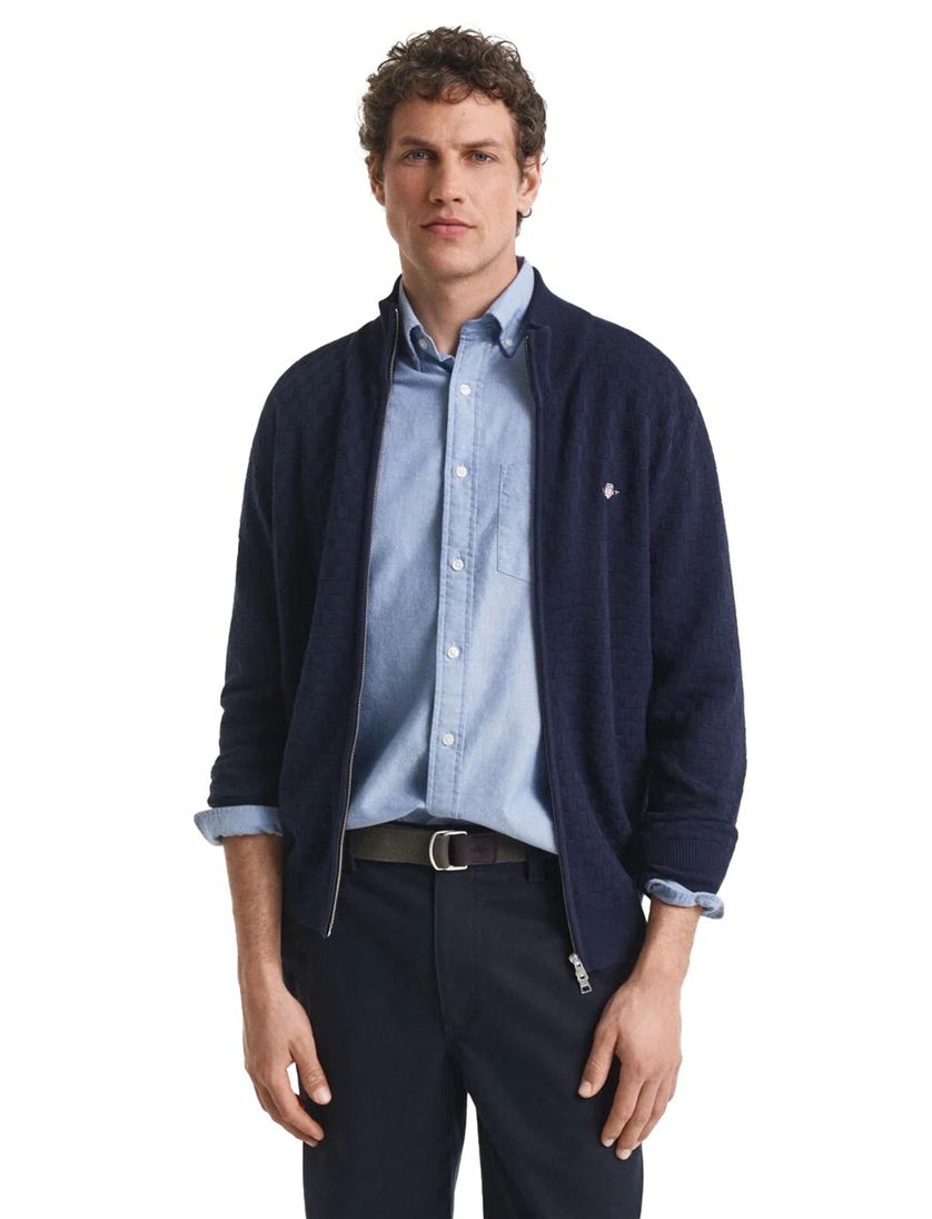 vest Gant donkerblauw