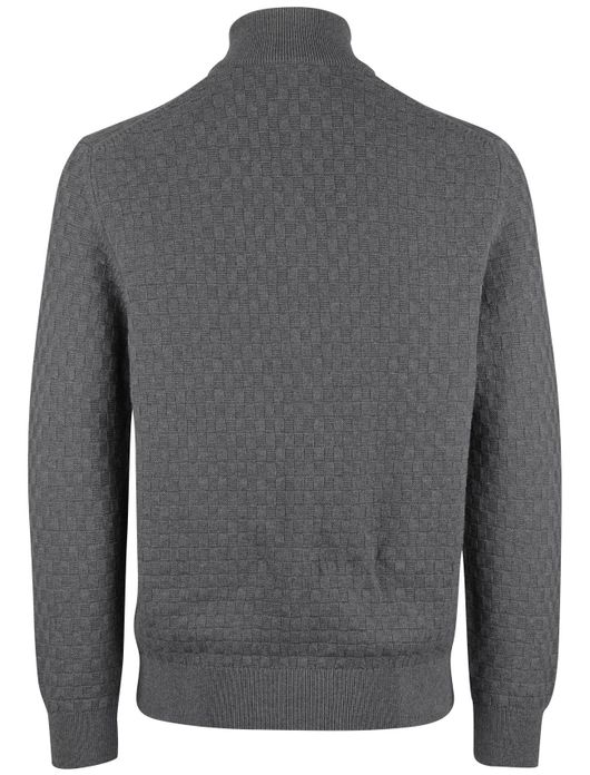 Gant vest grijs effen