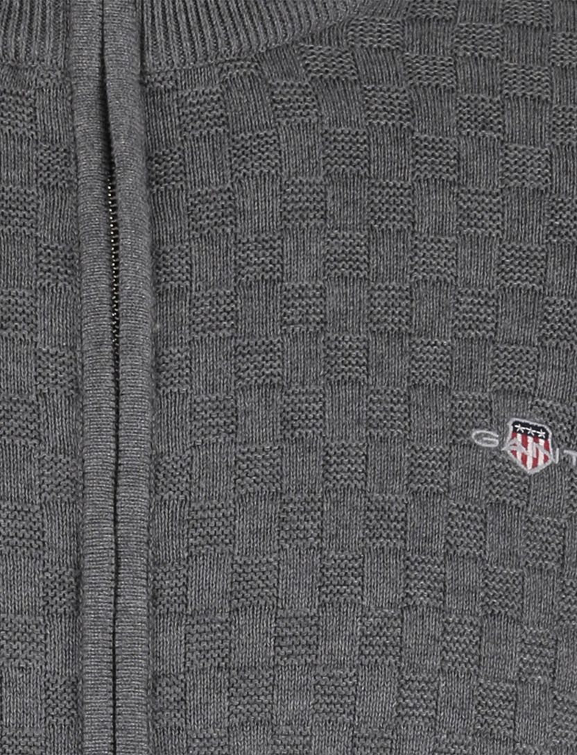 Gant vest wijde fit grijs