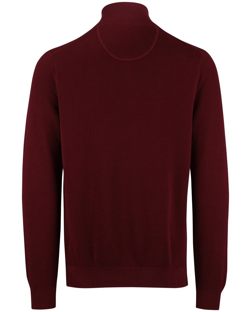 Gant half zip bordeaux normale fit katoen