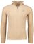 Gant Trui beige half zip gebreid textuur lamswol