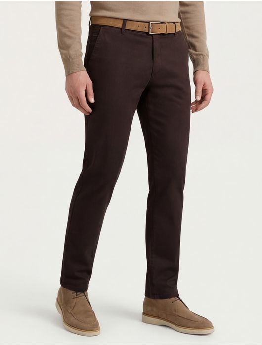 katoenen broek bruin Meyer Bonn