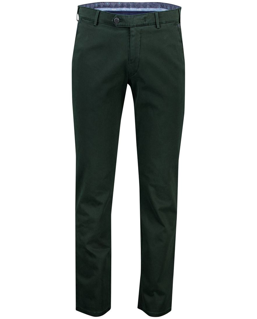 Meyer New York katoenen broek groen effen