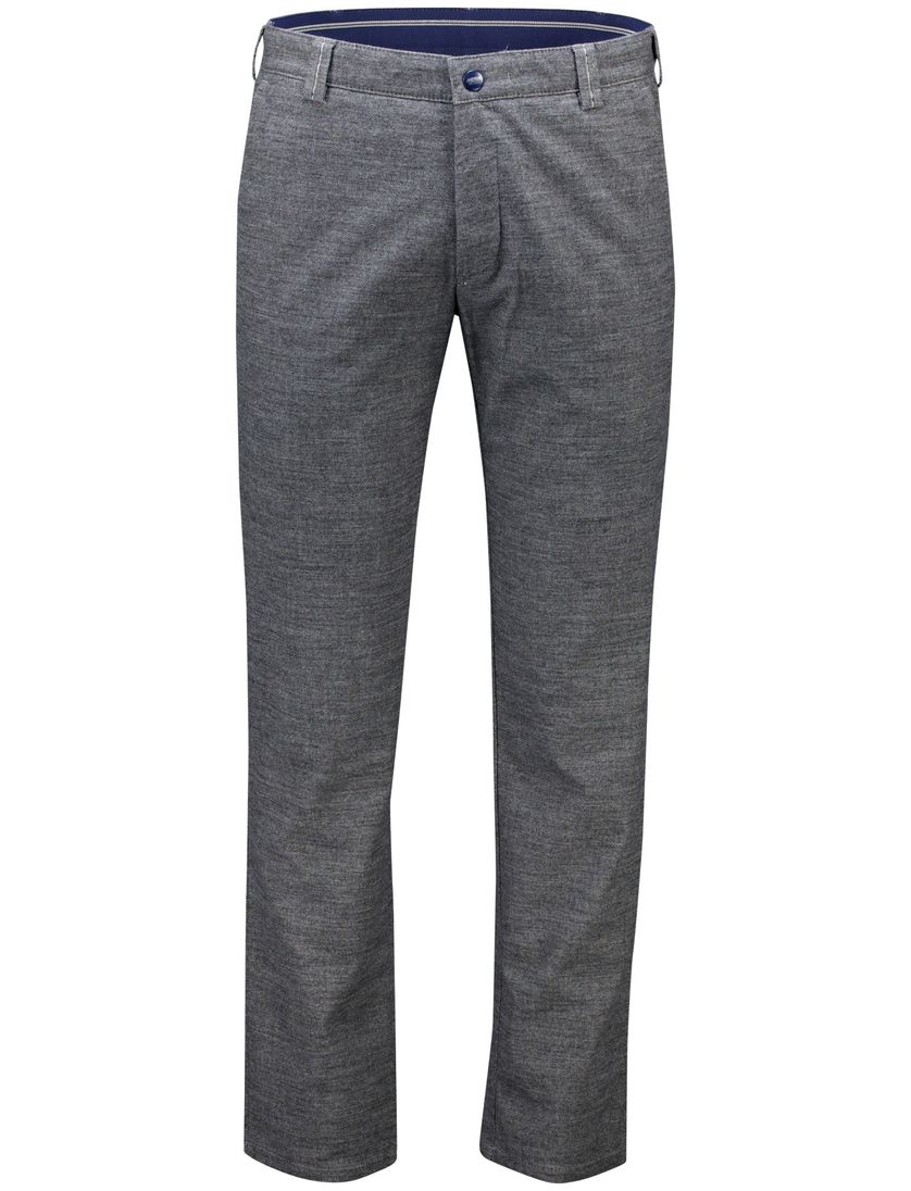 Meyer Bonn katoenen broek grijs gemeleerd