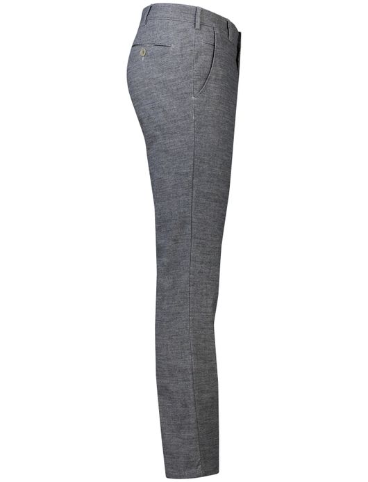 Meyer Bonn katoenen broek grijs gemeleerd