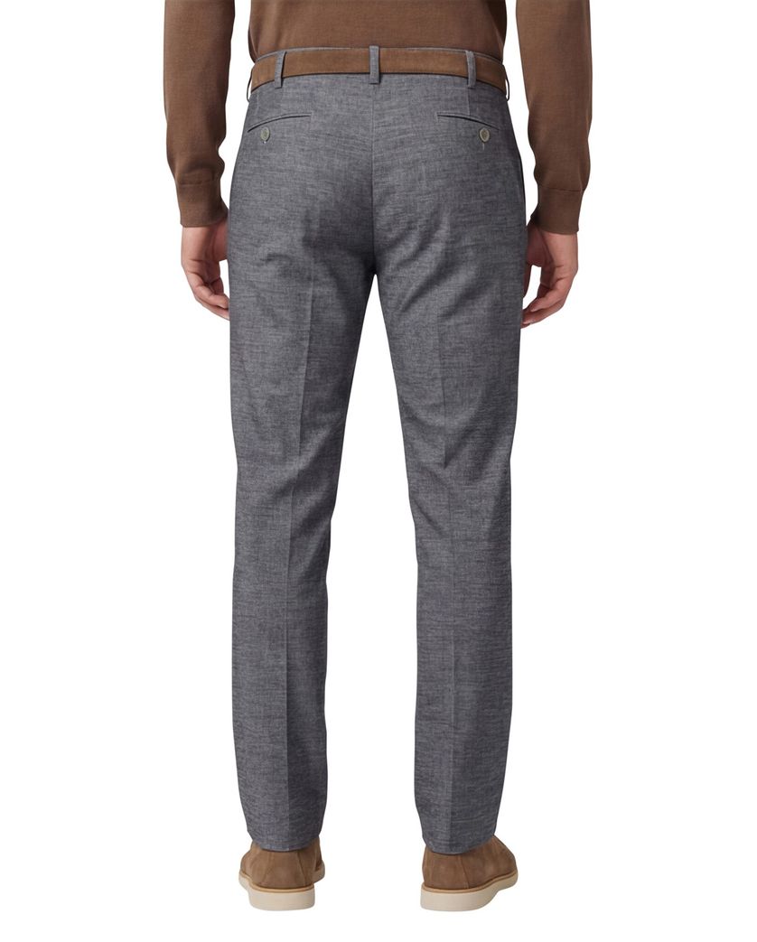 Meyer Bonn katoenen broek grijs gemeleerd