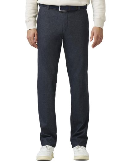 Meyer Meyer Bonn katoenen broek donkerblauw