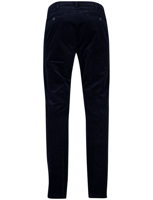 Meyer Bonn broek donkerblauw effen flatfront