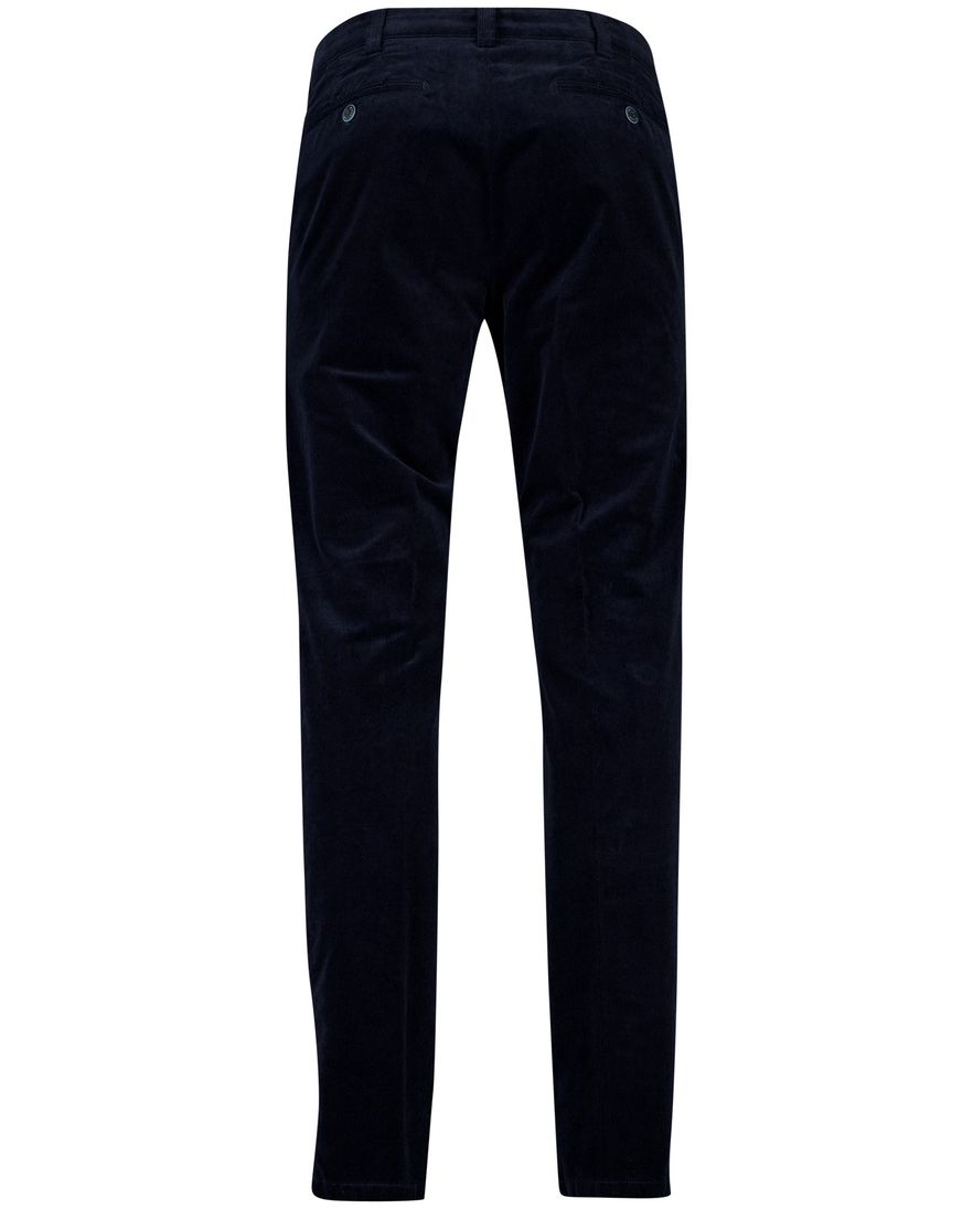 Meyer Bonn broek donkerblauw effen flatfront