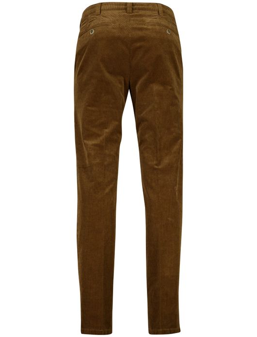Meyer Bonn broek flatfront bruin effen