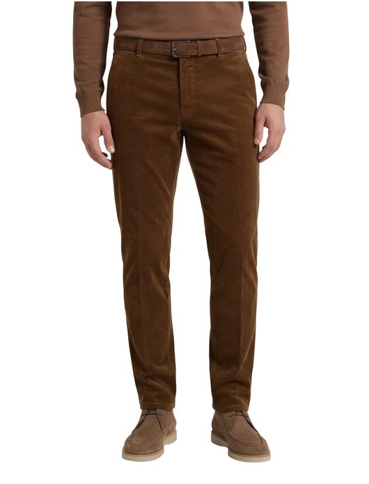 Meyer bonn pantalon flatfront bruin