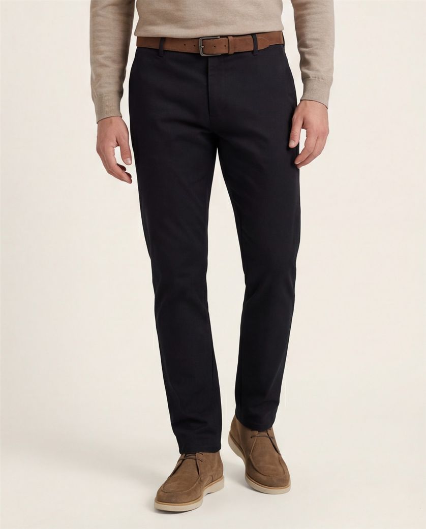 Meyer Bonn katoenen pantalon zwart