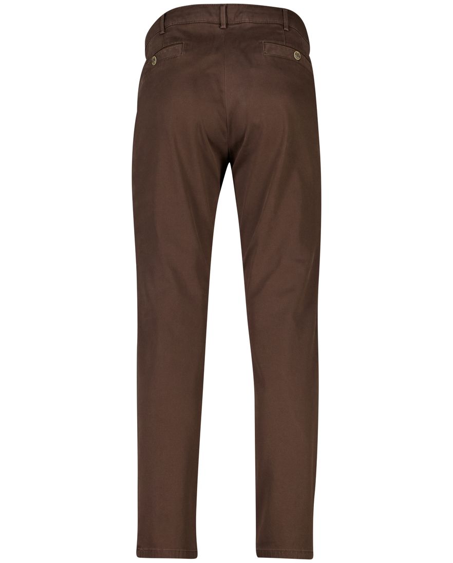Meyer New York katoenen broek bruin flatfront