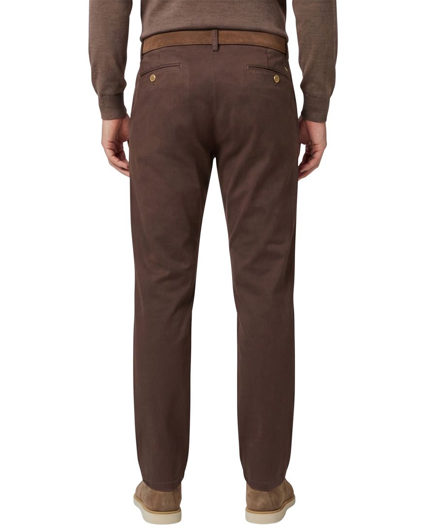 Meyer New York katoenen broek bruin flatfront