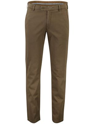 Meyer Meyer New york flatfront broek bruin effen