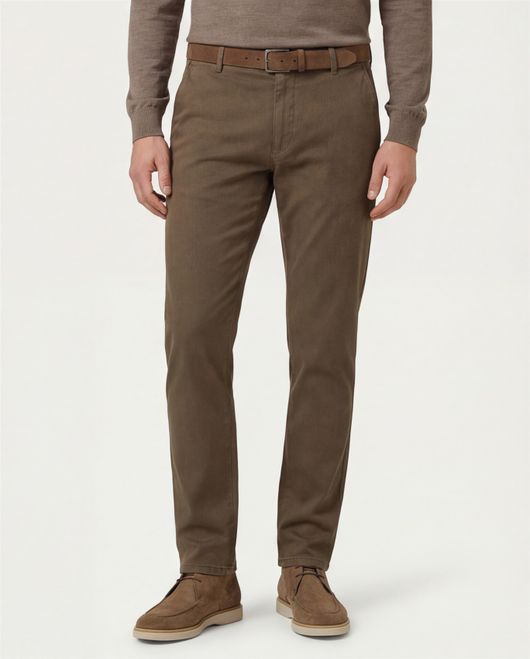 Meyer new york pantalon flatfront bruin