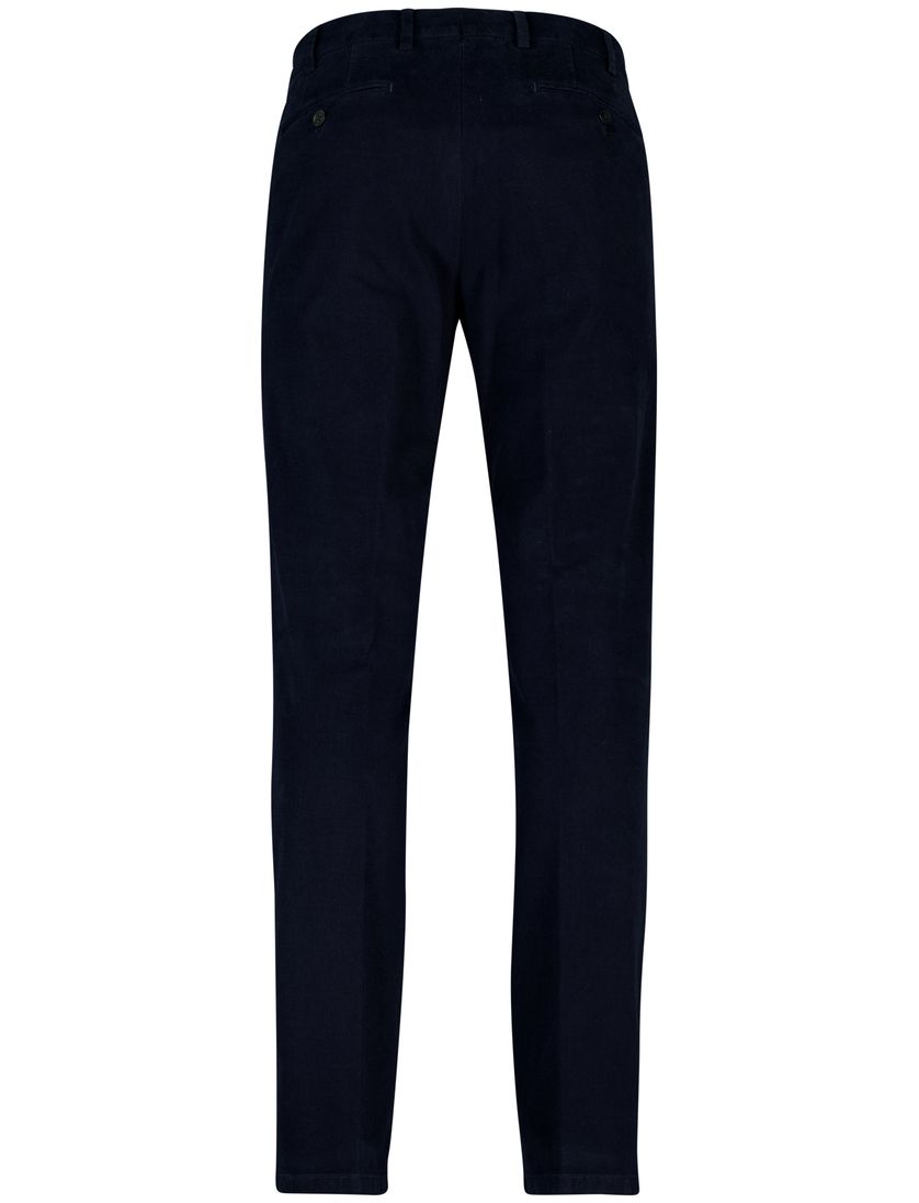 Meyer bonn donkerblauw effen pantalon normale fit
