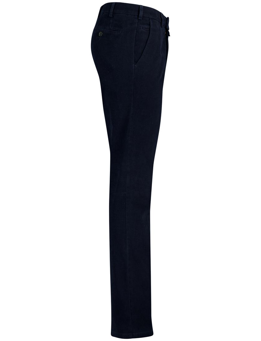 Meyer bonn donkerblauw effen pantalon normale fit