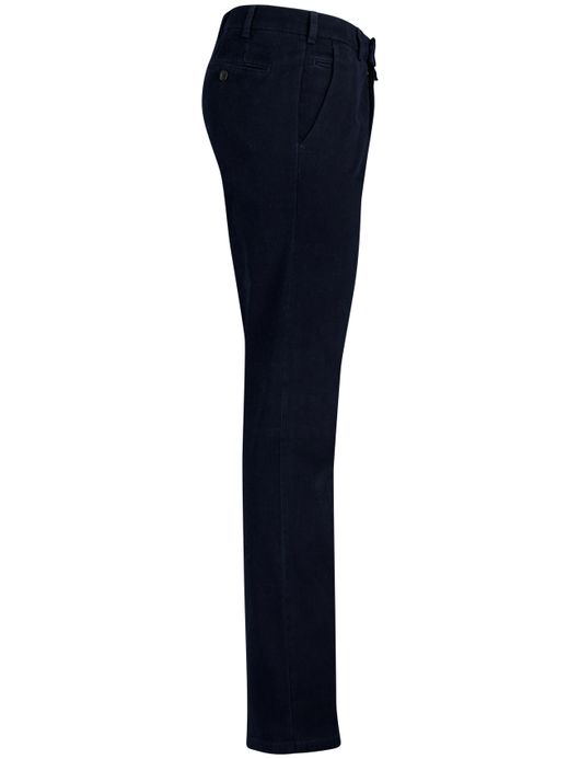 Meyer bonn pantalon donkerblauw effen normale fit