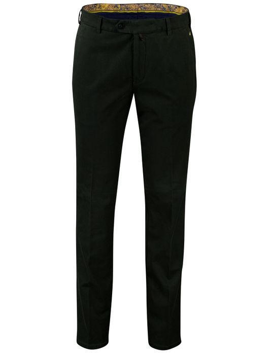 Meyer bonn pantalon flatfront donkergroen