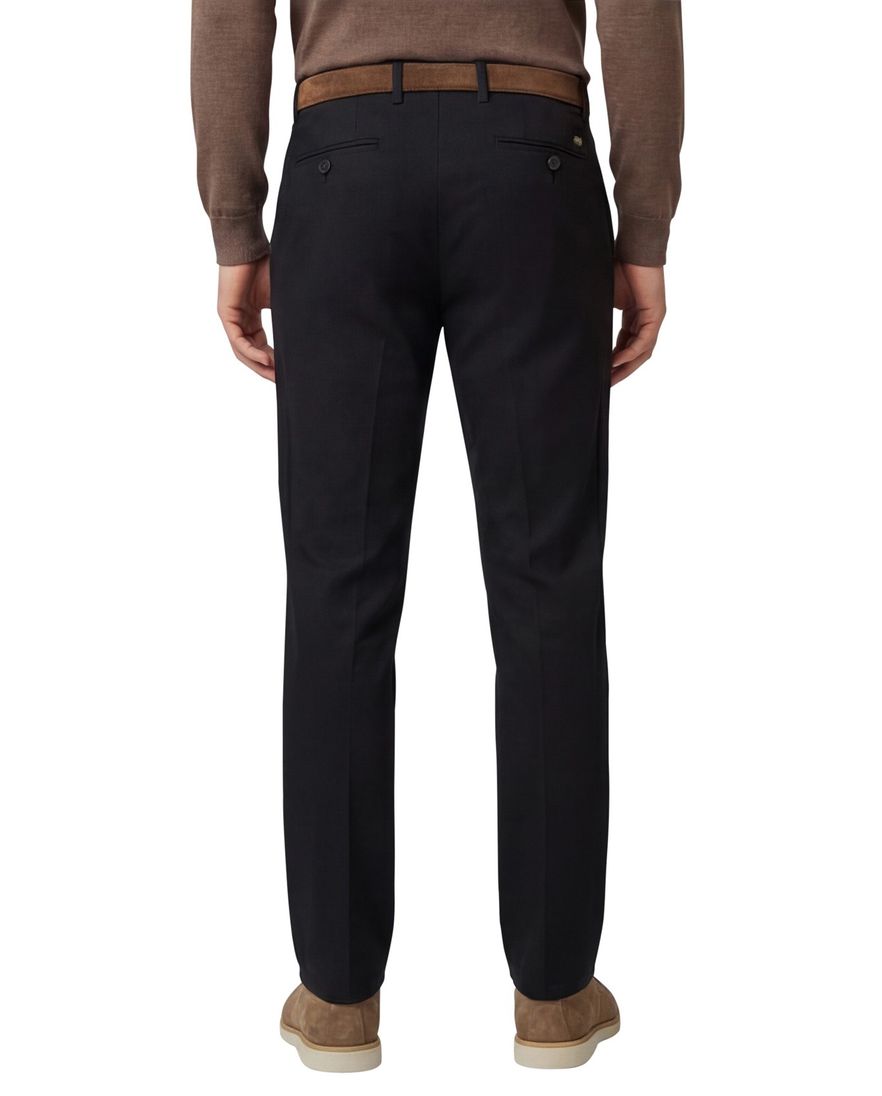 Meyer bonn flatfront broek donkergroen