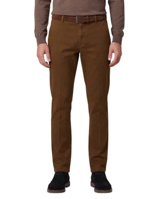Meyer Meyer Bonn pantalon effen bruin normale fit
