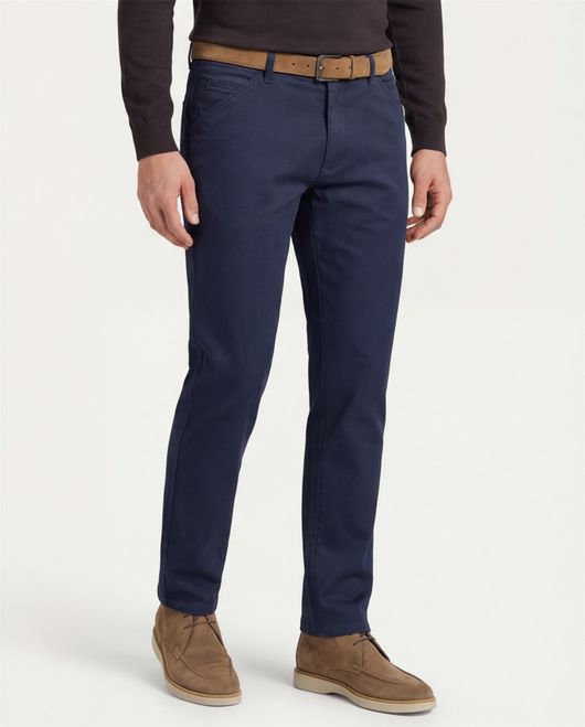 katoenen broek donkerblauw Meyer Chicago