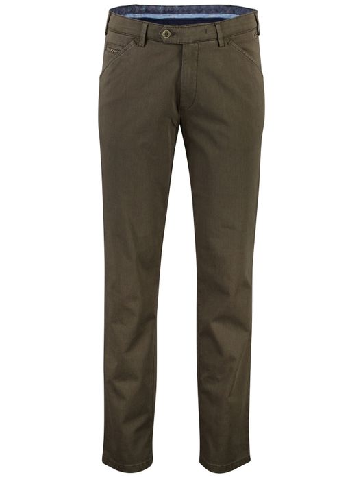 Meyer Pantalon katoen groen katoen