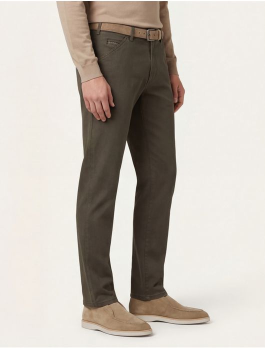 Meyer Pantalon katoen groen katoen