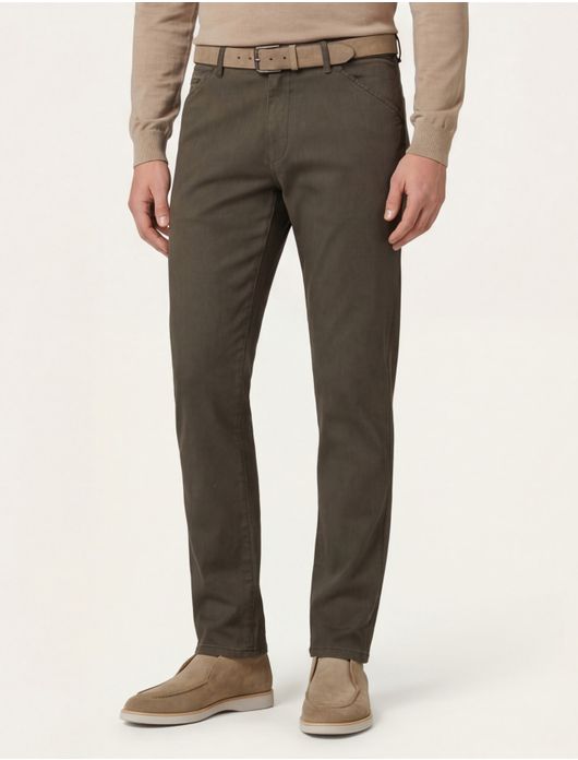 Meyer Pantalon katoen groen katoen